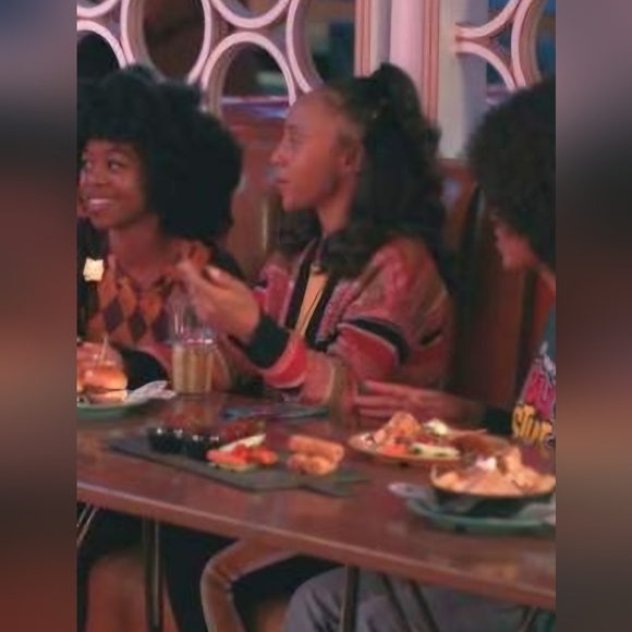 Nordstrom BP Black Marle Stripe Cropped Cardigan. Size XS - Picture 4 of 7